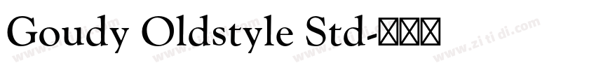 Goudy Oldstyle Std字体转换
